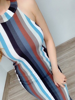 Đầm body sọc