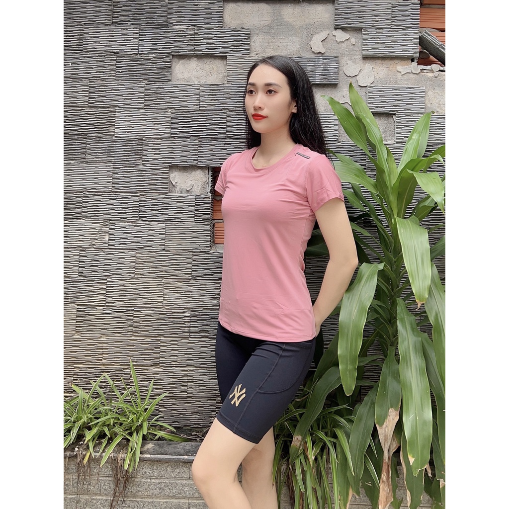 [ FREE SHIP ] Áo Thun Tập Gym Yoga Nữ Thể Thao 4 Chiều