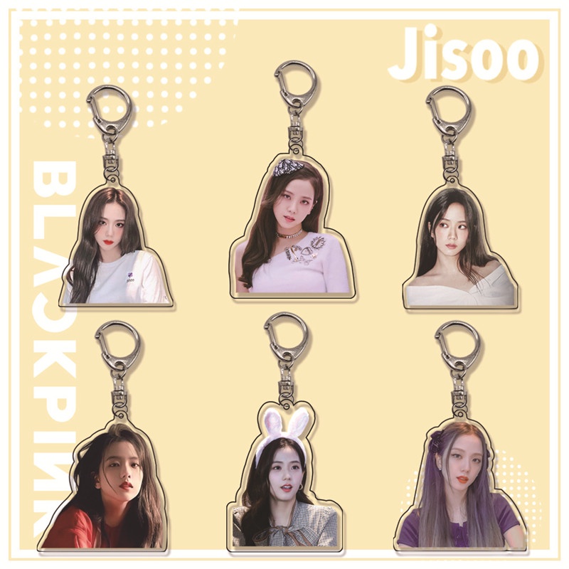 Móc khóa hai mặt bằng nhựa Acrylic hình ca sĩ BLACKPINK jisoo độc đáo