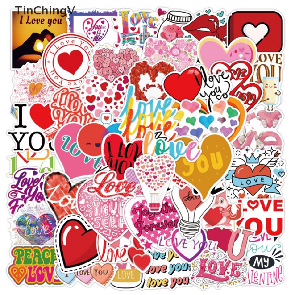 Bộ 50 Miếng Dán Dùng Trang Trí Ván Trượt / Guitar DIY