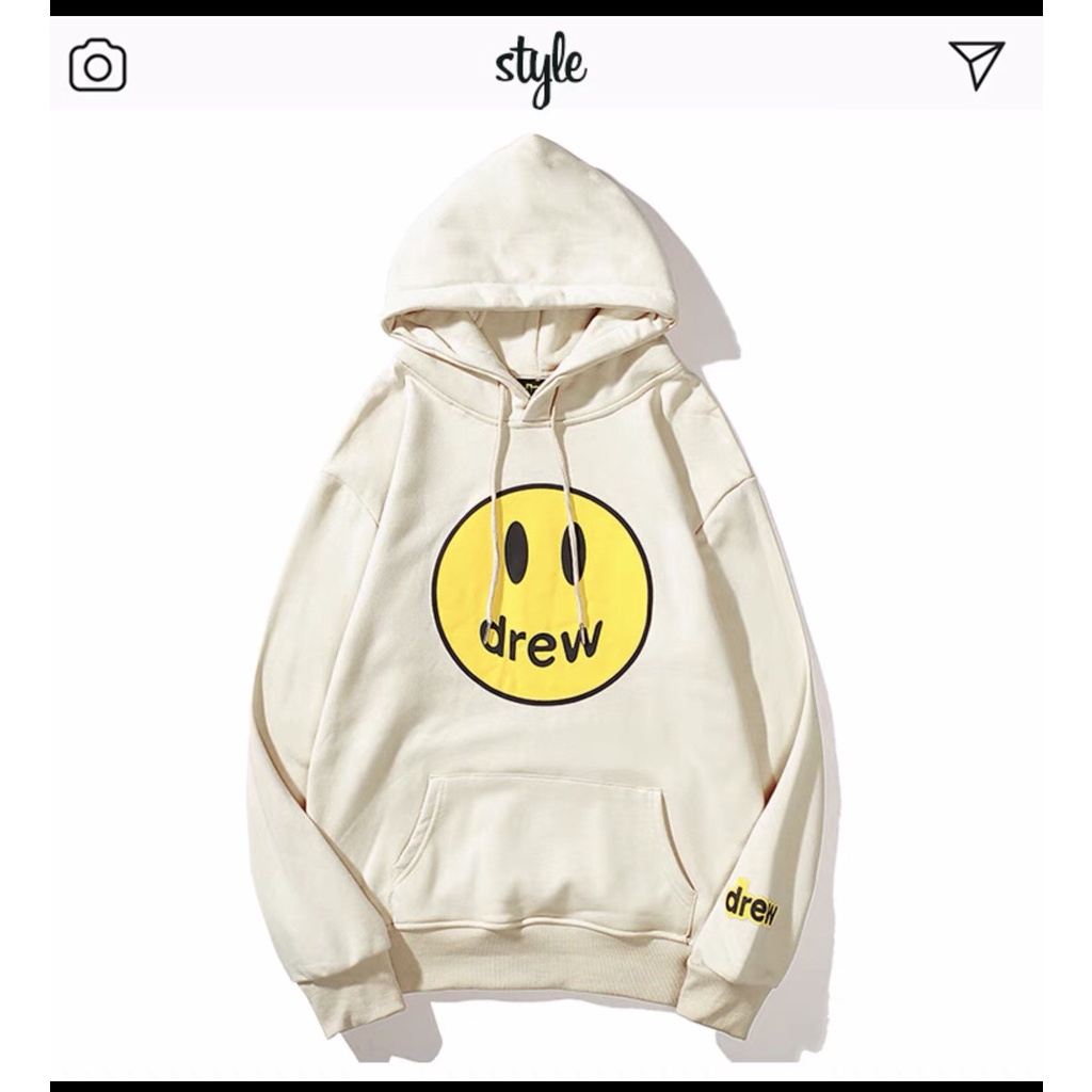 [ giá sỉ ]   Áo Hoodie mặt cười DREW Áo nam nữ Chất nỉ cottong dày đẹp phong cách Unisex
