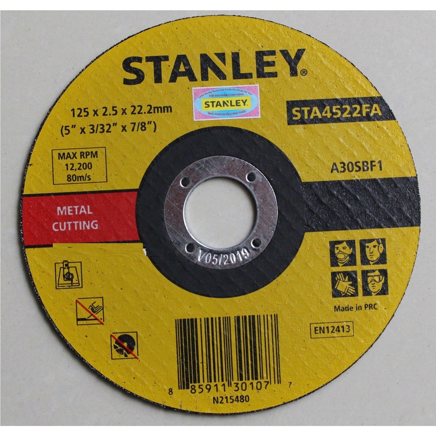 ĐÁ CẮT INOX VÀ SẮT STANLEY STA4522FA
