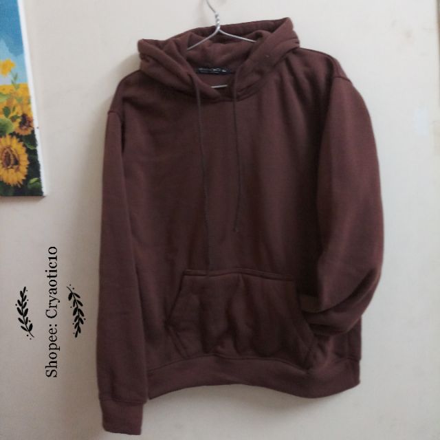 [ĐỦ SIZE - Kèm hình thật] Áo hoodie trơn nỉ dày nâu socola basic hoodie unisex | BigBuy360 - bigbuy360.vn