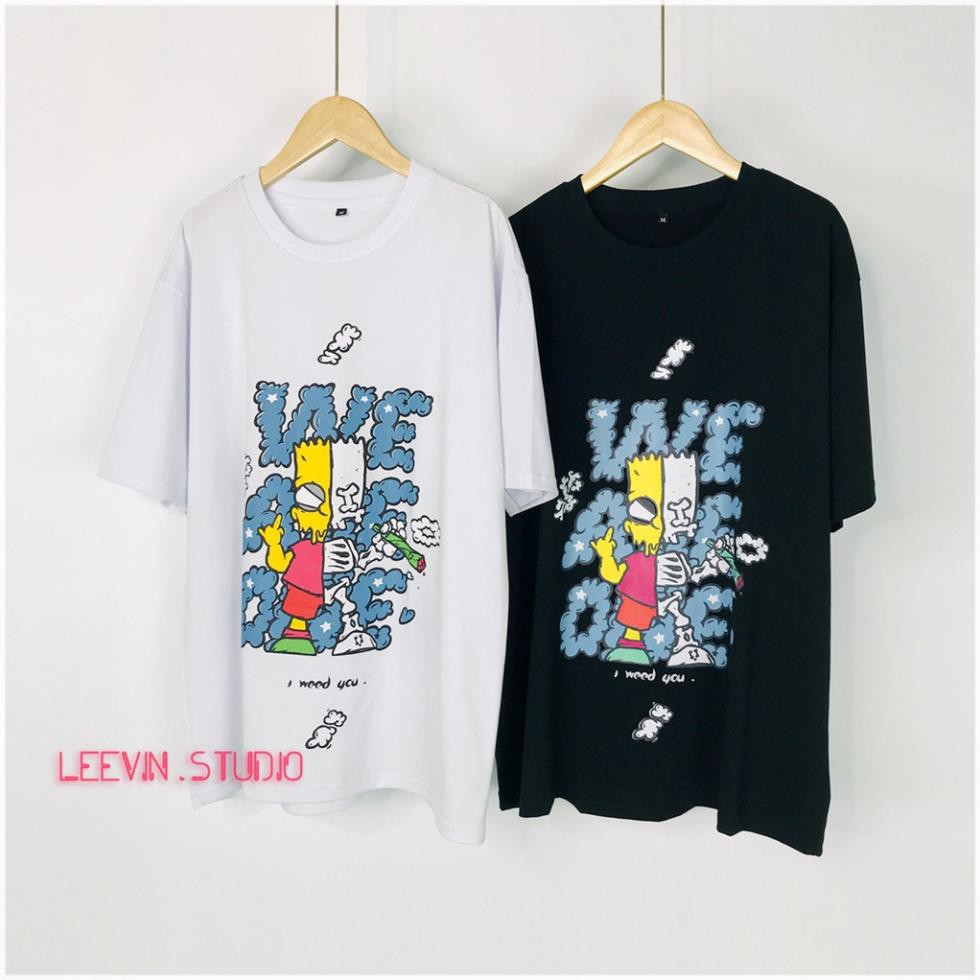 Áo thun form rộng Unisex Hey You Simpson x Jason We are one (Kèm hình chụp + Video) [TE-HY01] Leevin Store  ༷