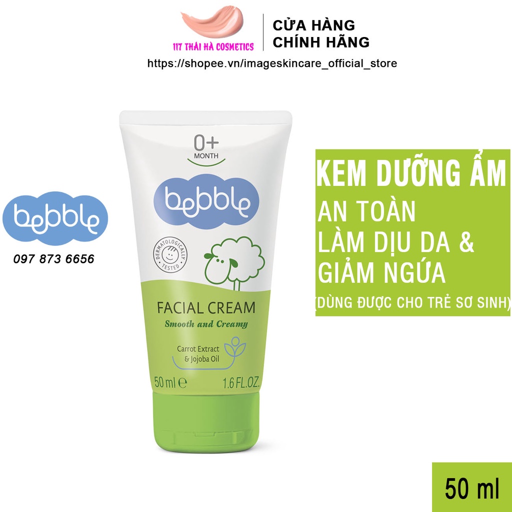 Kem dưỡng ẩm Bebble Facial Cream 50ml dành cho bé