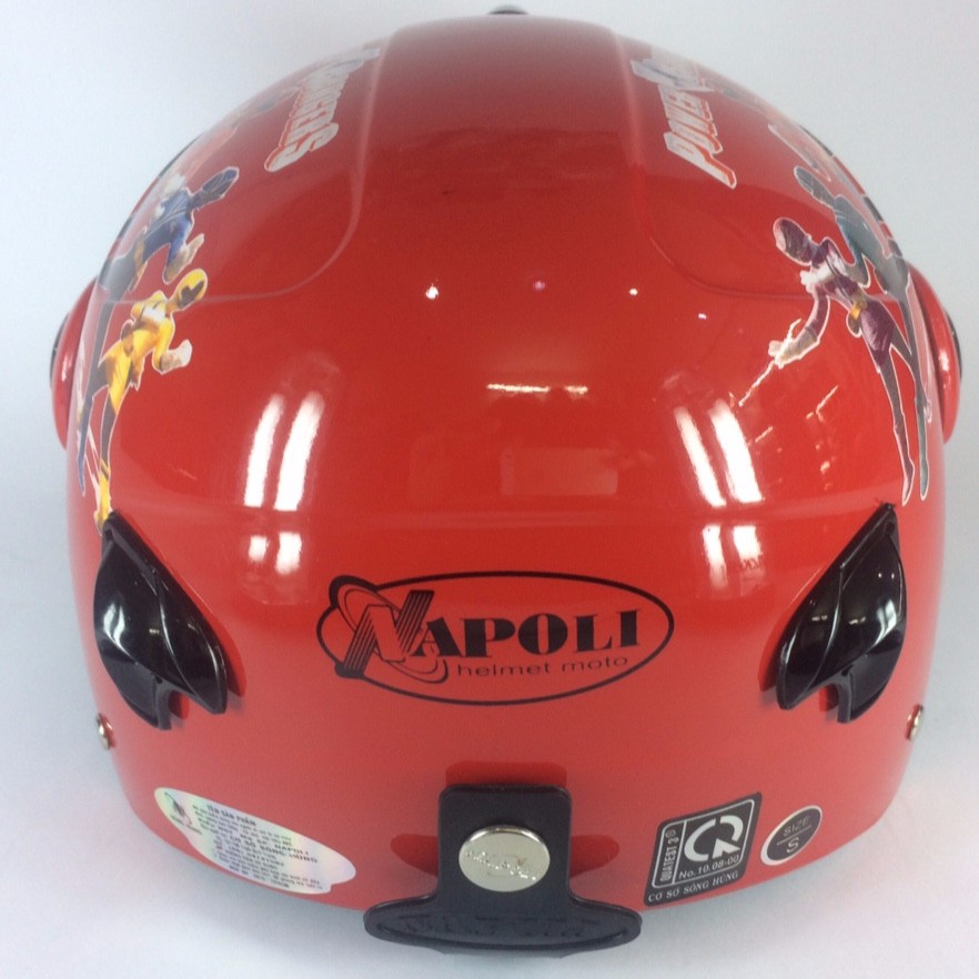 Mũ bảo hiểm trẻ em Napoli 108S (đỏ tem siêu nhân)