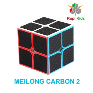 Rubik 2x2 Carbon Meilong 2 Fibre sticker
