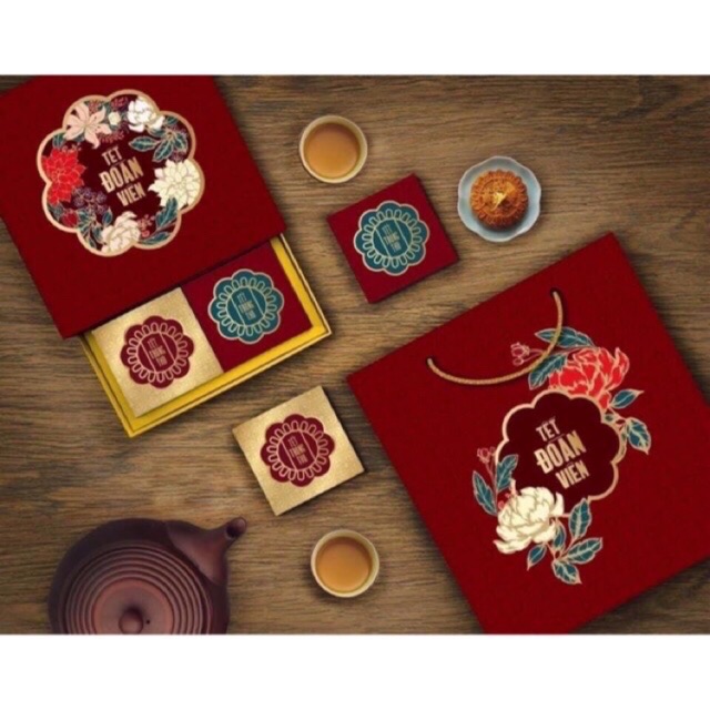 Hộp trung thu 4 bánh