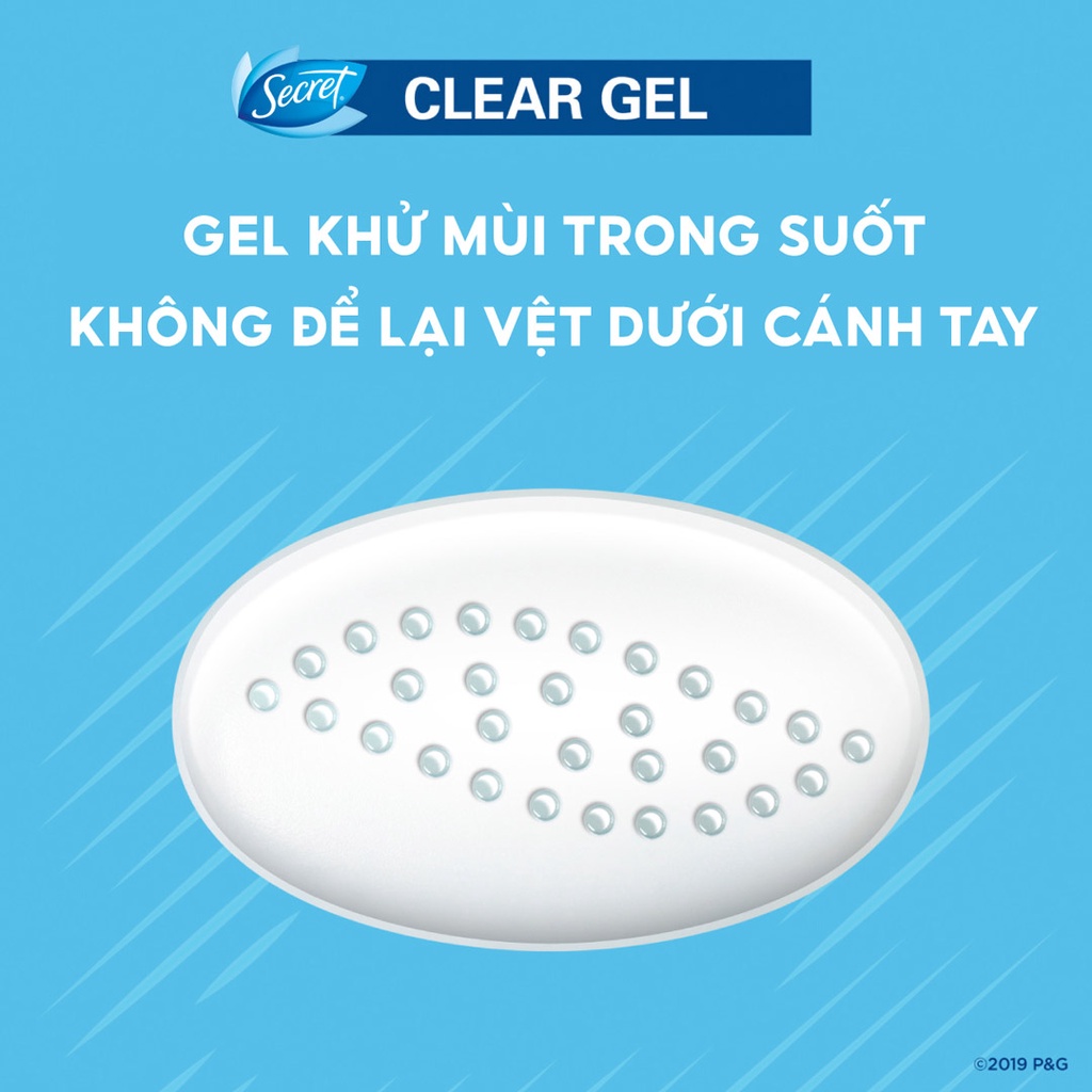 Gel khử mùi Secret Clear Gel giảm tiết mồ hôi cho nữ 73g NPP Shoptido