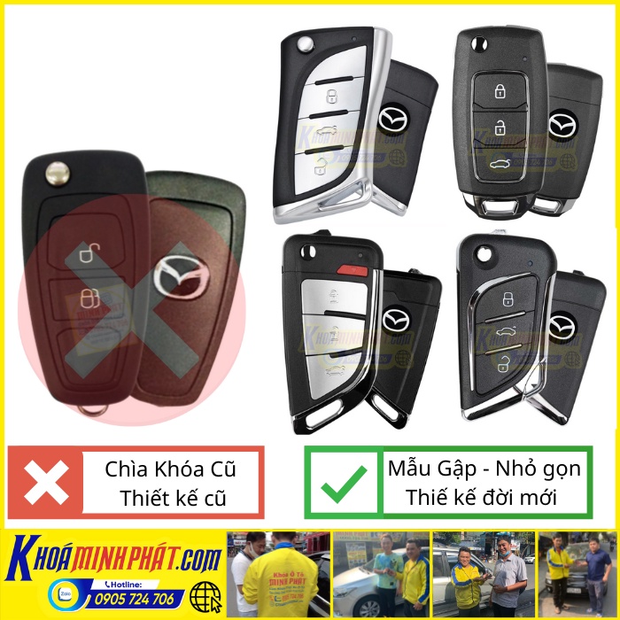 Chìa khoá remote Mazda BT50