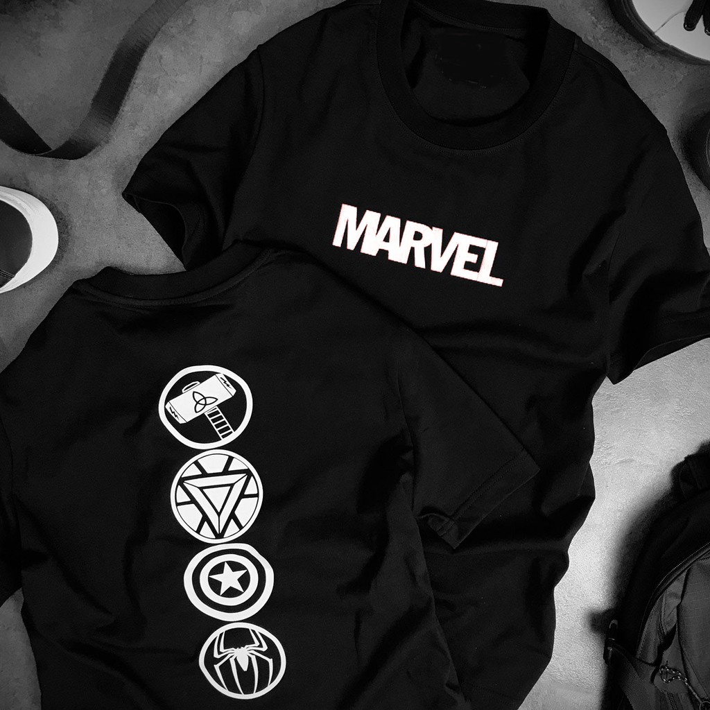 (CÓ VIDEO)Áo thun MARVEL PHẢN QUANG Nam Nữ (có size trẻ em)