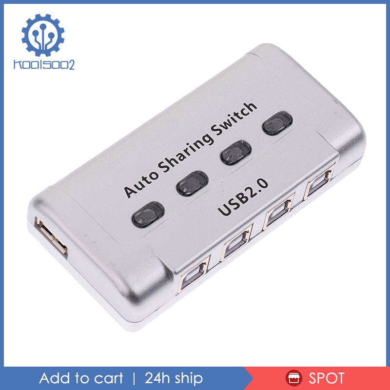 Hub Chia 4 Cổng USB 2.0 Tự Động Hỗ Trợ Máy In Win7 Koolsoo2