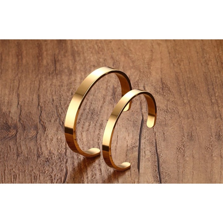 VÒNG TAY CẶP ĐÔI TITAN CAO CÂP KIỂU HỞ CỰC ĐẸP CP024 - đẹp, bền màu, chuẩn thời trang