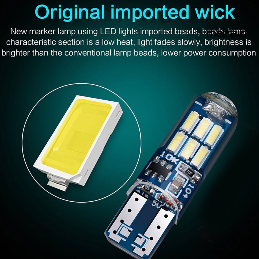 Đèn LED Silicone Chiếu Sáng Biển Số Xe Hơi Ma T10 W5W