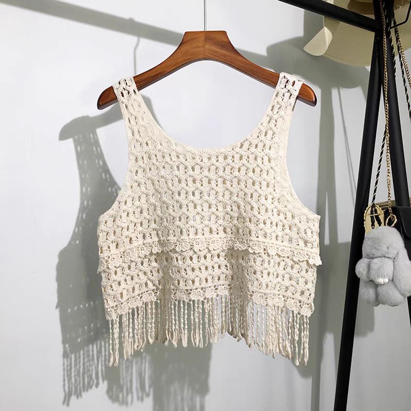 Bikini Len Đi Biển, Áo Ren Quảng Châu Tua Rua