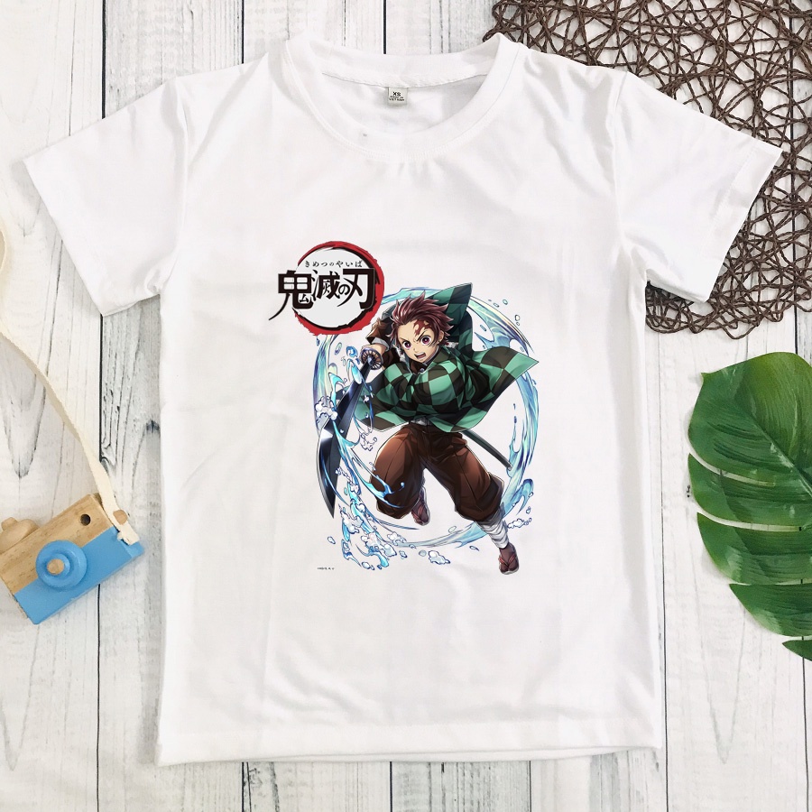 Áo thun in hình Kimetsu No Yaiba - thanh gươm diệt quỷ bé trai siêu ngầu