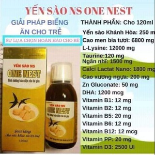 [Chính hãng_ Hiệu quả] Siro Yến Sào One Nest giải pháp hiệu quả giúp bé hết biếng ăn