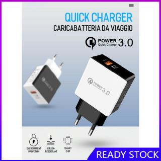 FL【COD Ready】USB Fast Charging Quick Wall Charger Adapter Plug for Samsung Android iPhone LG