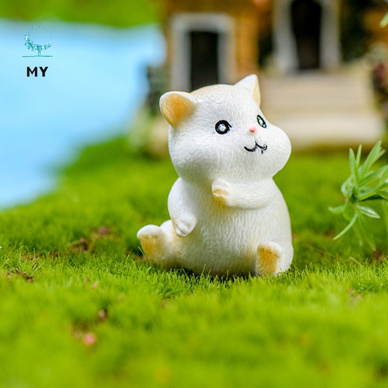 Mô Hình Chú Chuột Hamster Mini Dễ Thương Trang Trí Sân Vườn