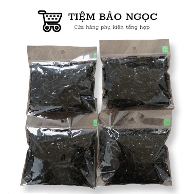 Thun buột tóc đen sợi mảnh 40g