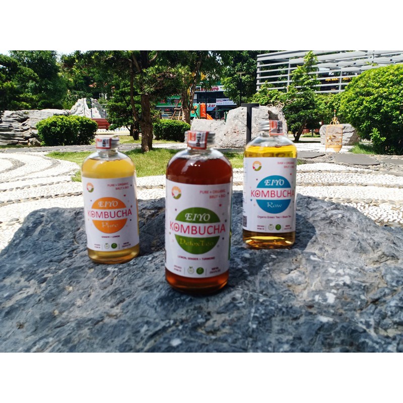 Trà EIYO KOMBUCHA DETOX TEA - Thanh lọc cơ thể, giảm cân, được lên men thủ công Truyền thống tại Núi Ba Vì.