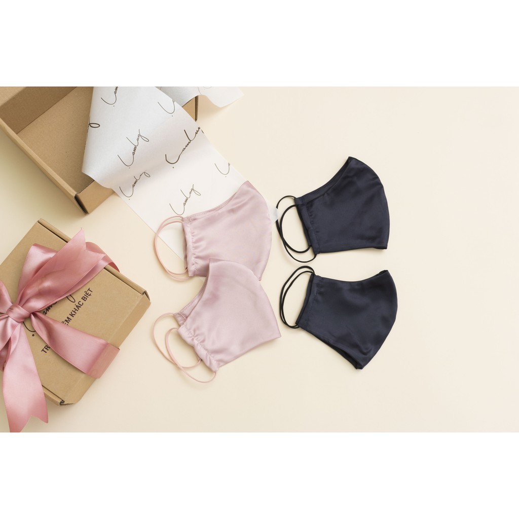 Khẩu trang lụa mềm mịn Lamluy