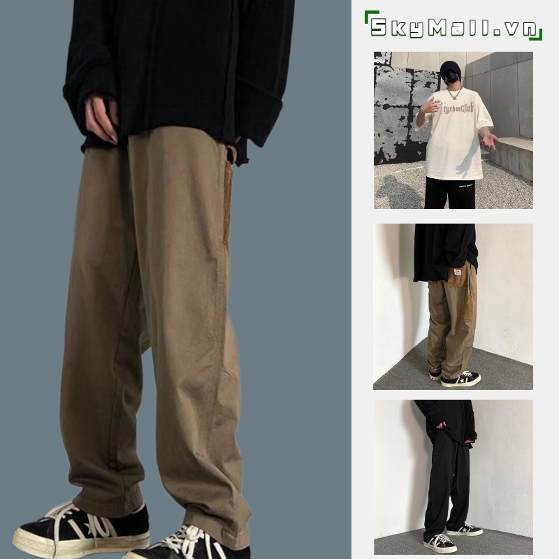 Quần ống rộng Phối Màu Độc Đáo Thời Trang Nhật Hàn Cao Cấp Cho Nam