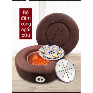 Đệm xông ngải cứu có điều chỉnh nhiệt, đệm ngồi xông thảo dược