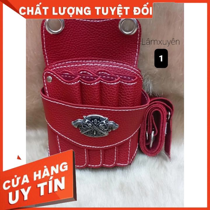 Bao Đựng Kéo Cắt Tóc _Túi Đựng Dụng Cụ Làm Tóc  Tận Gốc  cao cấp có dây kéo cầm tay hàng chuẩn cực đẹp [ib chọn mẫu]