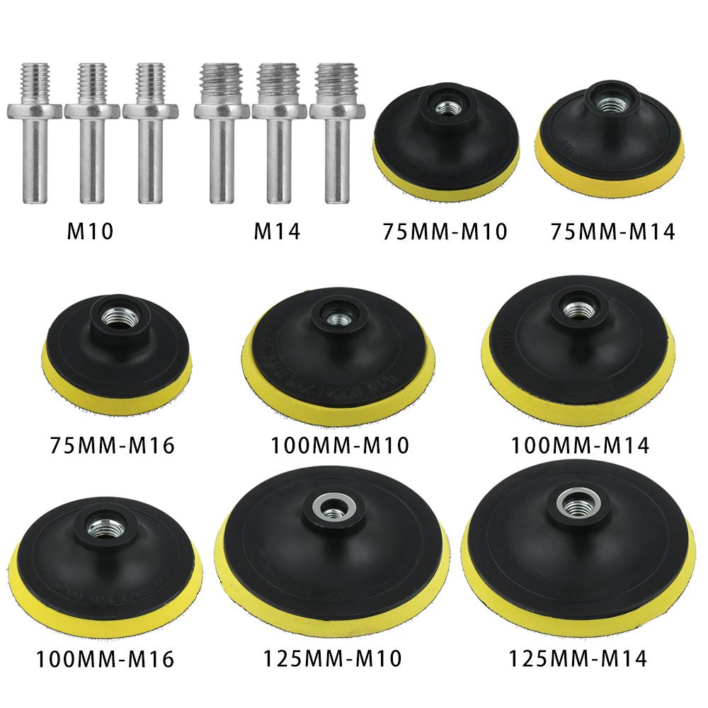 Đĩa chà nhám M10/M14/M16 100/125mm tự dính chuyên dụng