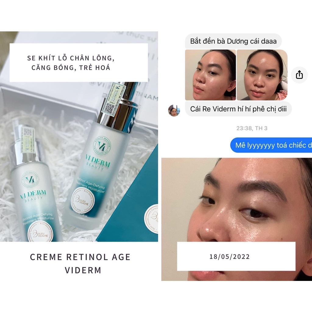 Kem Dưỡng Ẩm, Chống Lão Hoá Toàn Diện VI Derm Retinol Age-Defying Treatment Moisturizer 50ML