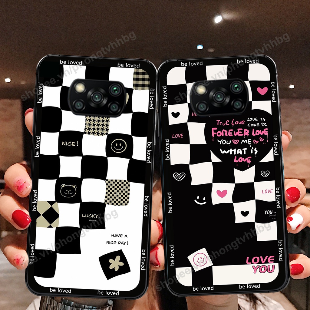 Ốp lưng Xiaomi Poco X3 / Poco X3 Pro in mẫu TRÁI TIM caro, chuột mikey thể thao cực đẹp cute cực bền bỉ