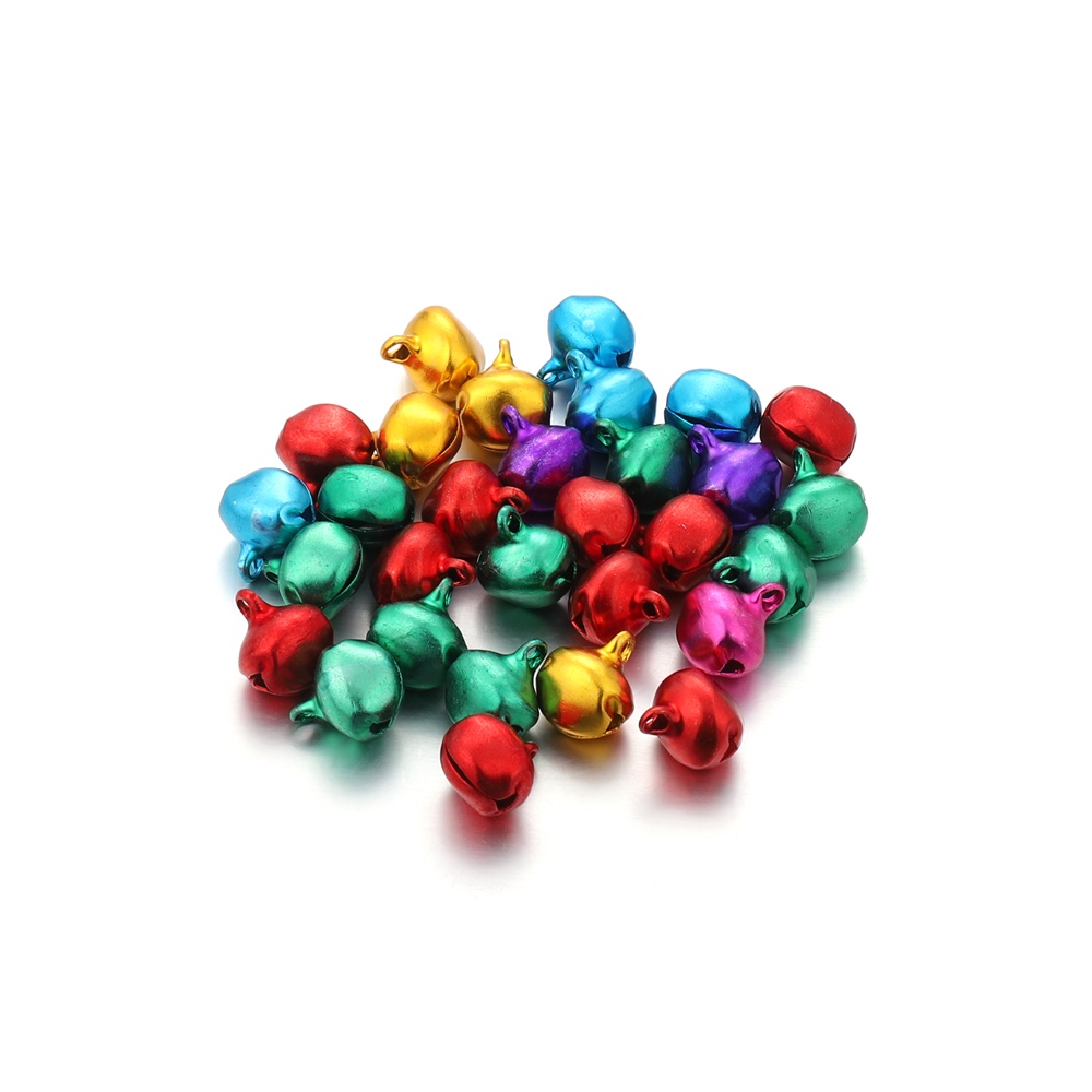 Chuông tròn bằng nhôm 6-14mm làm nguyên liệu trang sức DIY