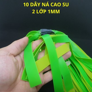 10 Dây Ná Cao Su 2 Lớp - Độ Bền 3 Nghìn Lần