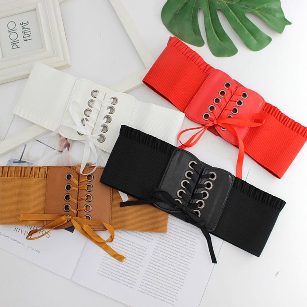 AROMA Thắt Lưng Nữ Co Giãn Màu Sắc Đơn Giản Dễ Phối Đồ