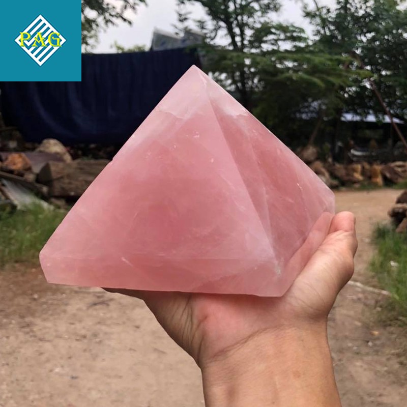 Khối Kim Tự Tháp Chất Liệu Đá Tự Nhiên Nhiều Màu Sắc - Vật Phẩm Phong Thủy Nhiều Năng Lượng