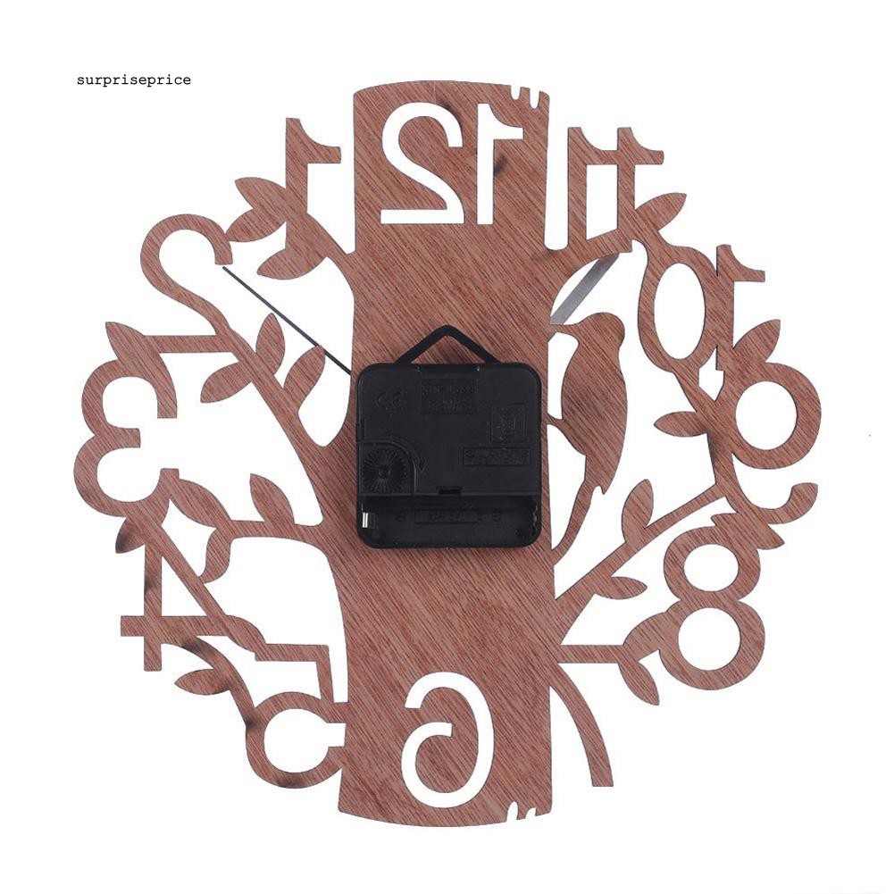 Đồng hồ treo tường họa tiết 3D độc đáo trang trí nội thất