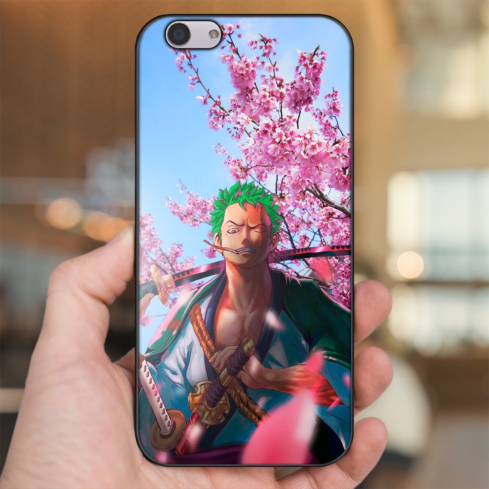 Ốp lưng Oppo F1s, F3, F3 Plus viền đen in hình Zoro One Piece