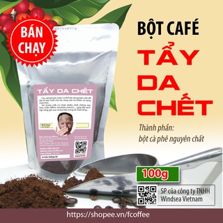 100g bột cafe tẩy da chết ( bột cà phê)