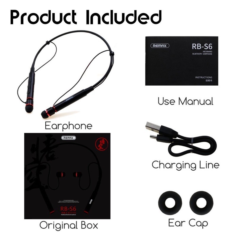 ♥♥ TAI NGHE THỂ THAO BLUETOOTH REMAX RB-S6