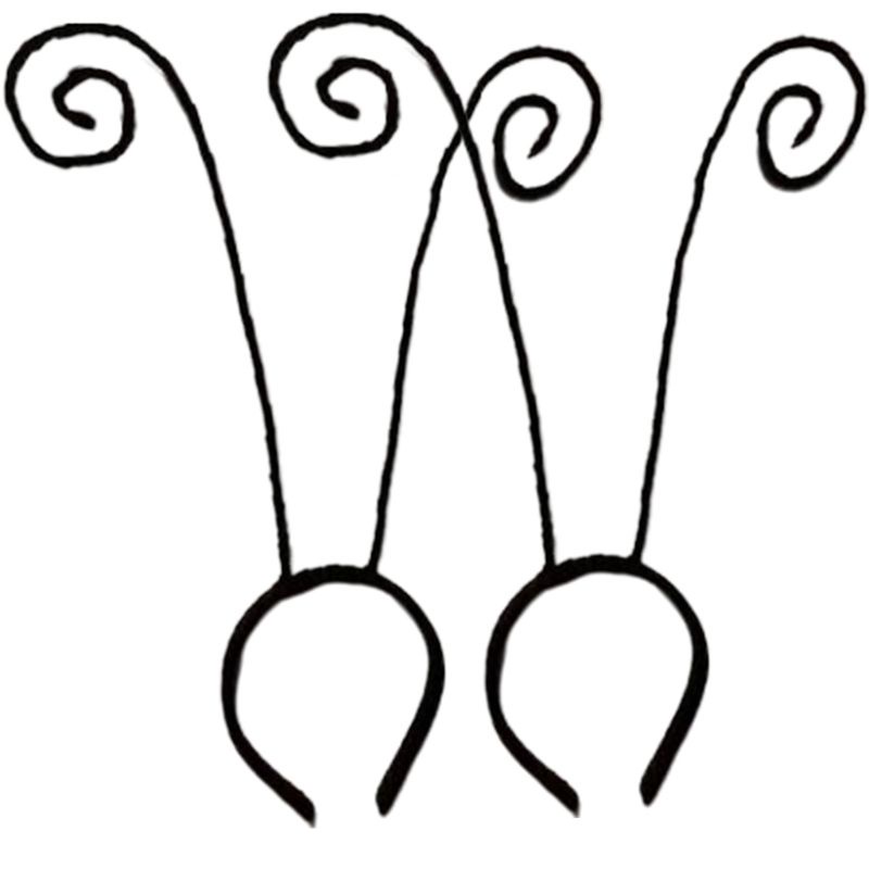 Băng Đô Nhung Đen Hình Con Kiến Hóa Trang Halloween