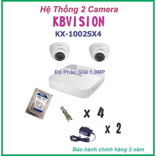 Bộ 2 Camera Kbvision KX-1002SX4