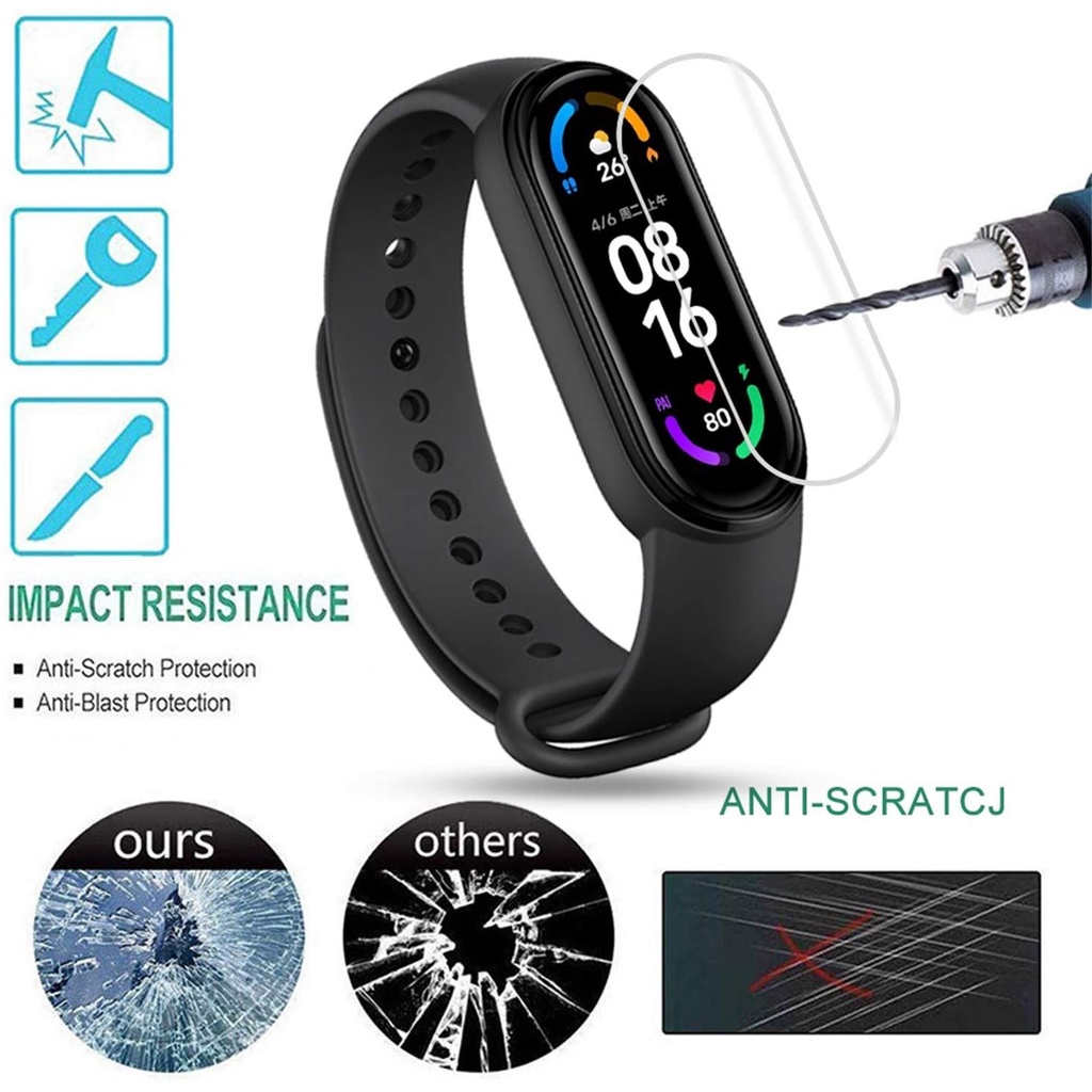 Miếng Dán Bảo Vệ Màn Hình Bằng TPU Trong Suốt Cho Xiaomi Mi Band 4 3 Mi Band 7 6 / 5