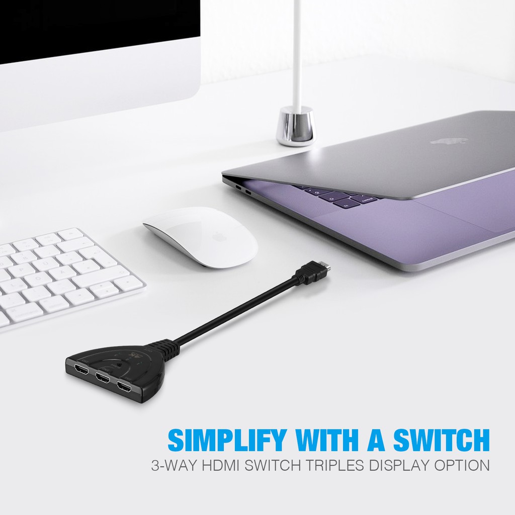 Bộ Chia 3 Cổng Hdmi 4k Ultra Hd 3 Cổng Cho Hdtv / Pc | BigBuy360 - bigbuy360.vn