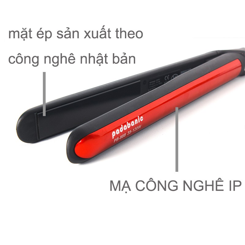 [ 3 Tốt : BỀN RẺ XINH  ] Padabanic Máy Uốn Duỗi tóc mini 2in1 SC-100 nhỏ gọn thời trang công suất 35W