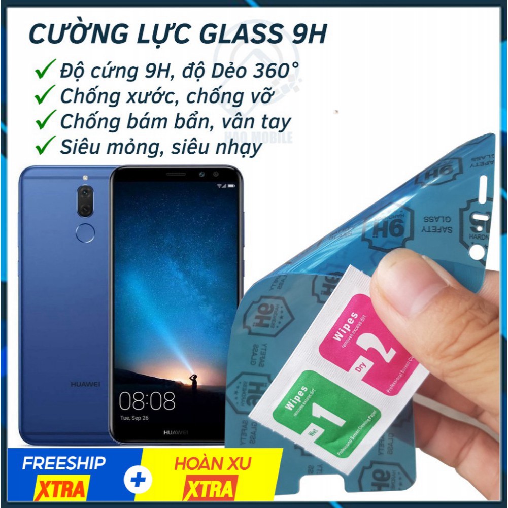 Dán cường lực dẻo nano mặt trước sau Huawei Nova 2i
