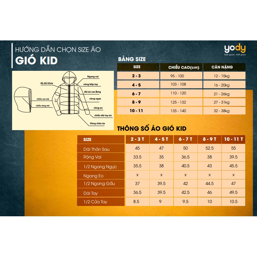 Áo gió kid YODY hai lớp in loang trượt nước nhiều màu dễ thương AKK4688