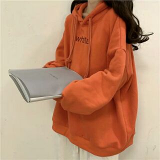 [HÀNG SẴN] Áo hoodie màu Cam dày dặn mũ 2 lớp chắc chắn