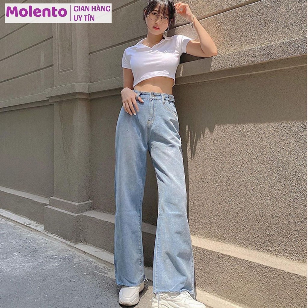 Áo polo croptop Molento áo croptop nữ tay ngắn có cổ cotton mềm mịn thoáng mát nhiều màu - X24 | BigBuy360 - bigbuy360.vn