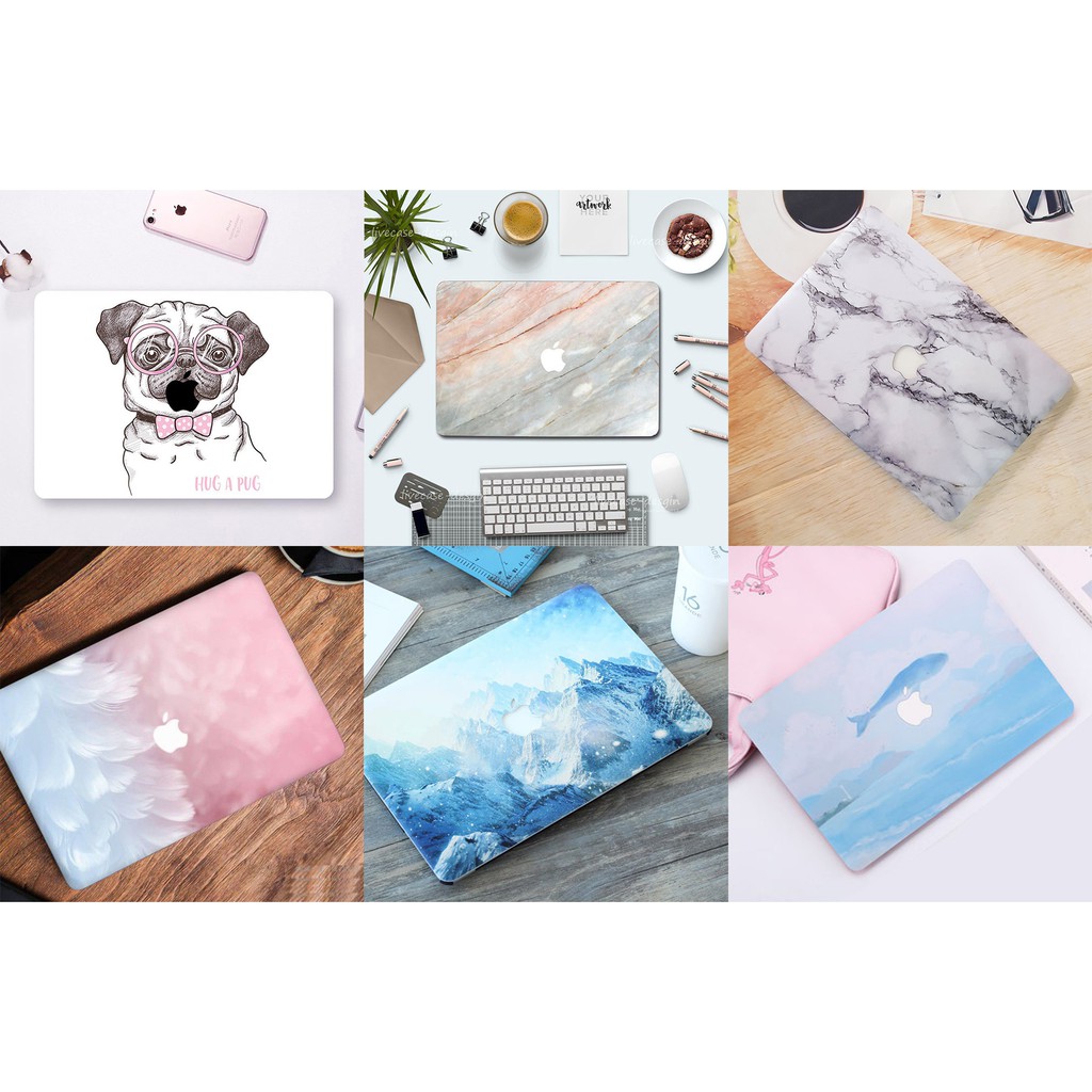 [Mã ELFLASH2 hoàn 10K xu đơn 20K] Case Ốp Macbook In Hình Đẹp (Tặng Bộ Nút Che